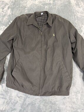 Polo Ralph Lauren Mens Black  Full Zip Jacket Size XLT
